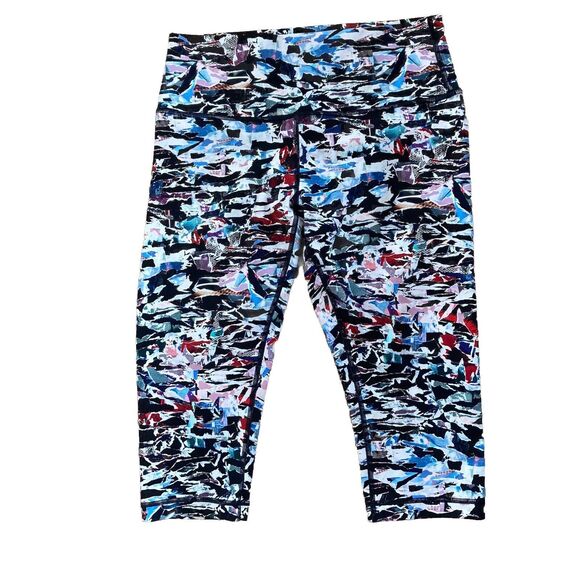 Lululemon Women's Leggings Capri Pants YOGA Aerobic Stretch active Athleisure 10 - Picture 1 of 3